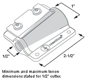 Tapered Tenon Cutter 3/8 in. = 9.525 mm VERITAS Tapered Tenon Cutter 3/8 in. = 9.525 mm VERITAS
