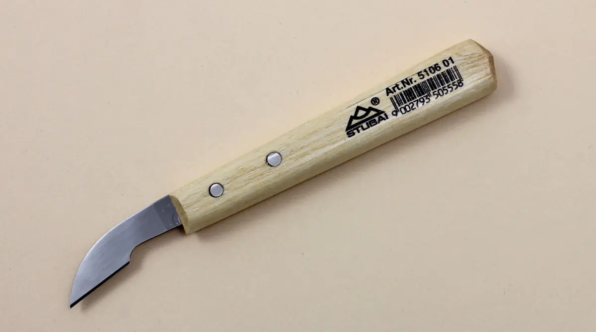 Chip Carving Knife bent STUBAI