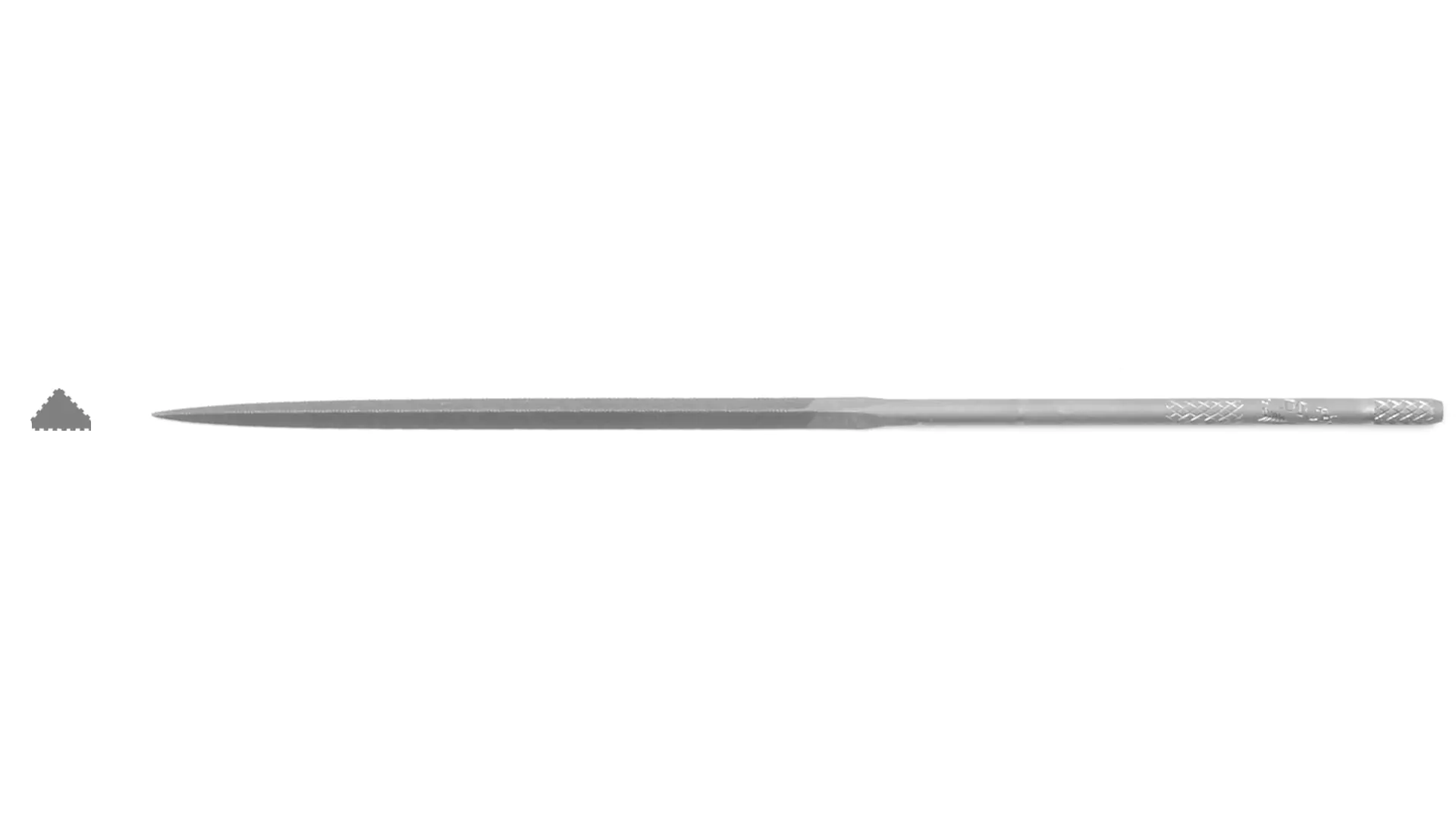 Triangular needle file