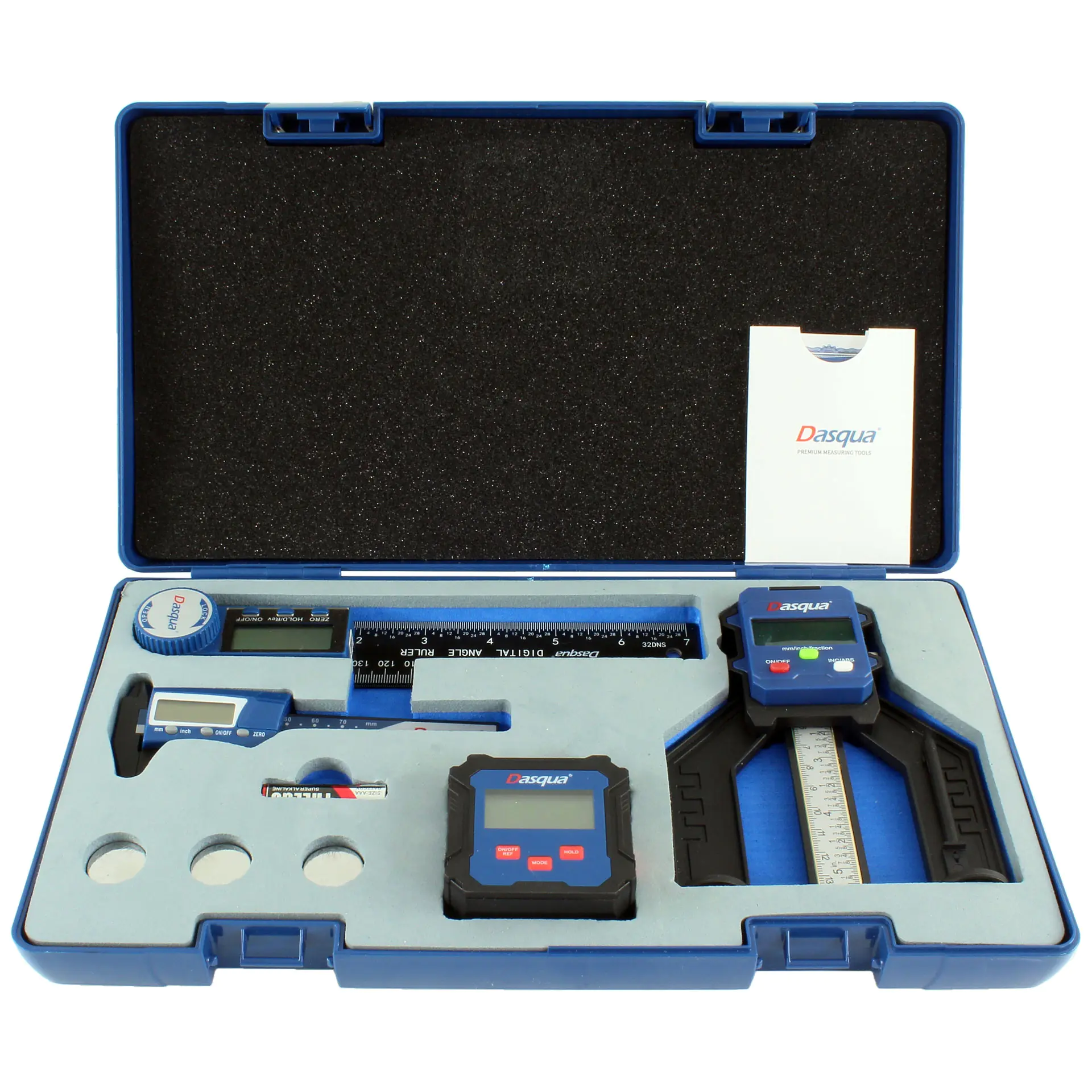 4-piece digital measuring tool set from DASQUA