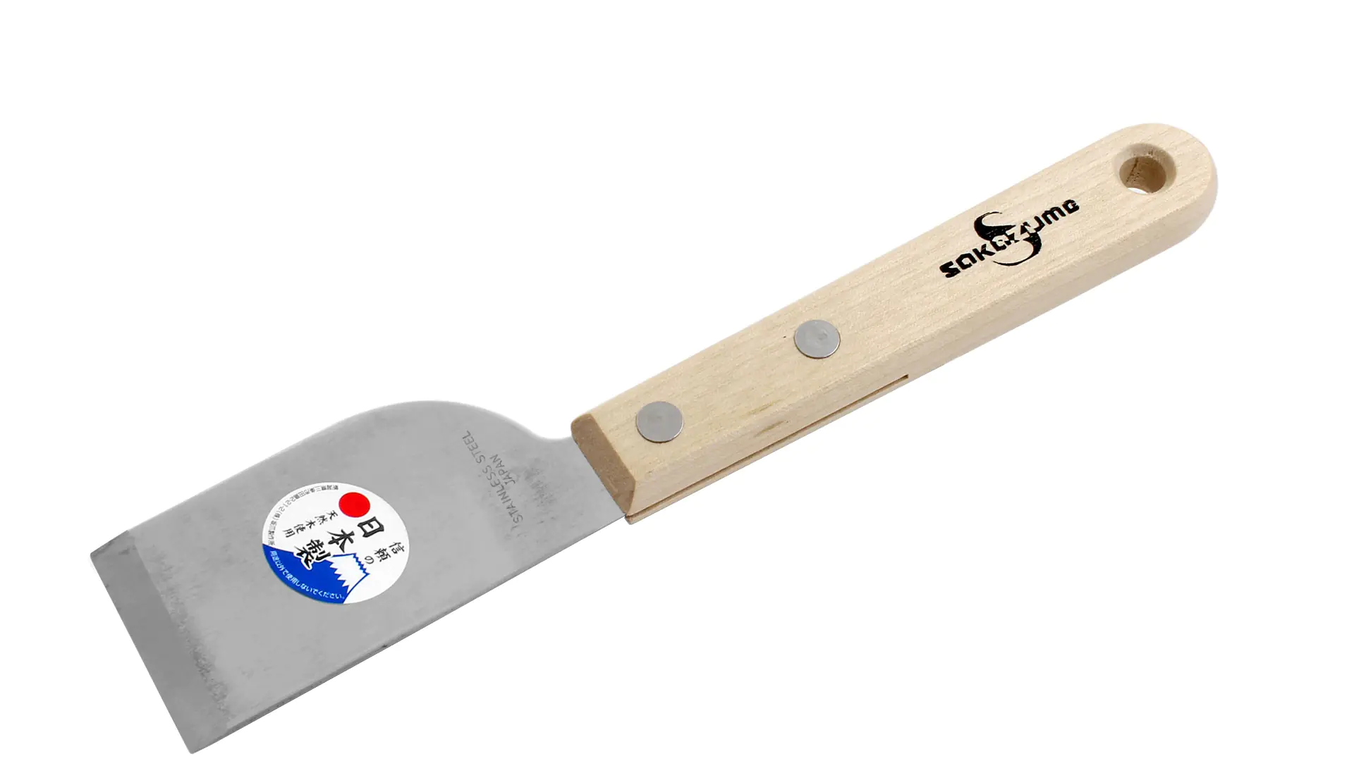 Spatula stainless Steel straight Blade Width 42mm SAKAZUME