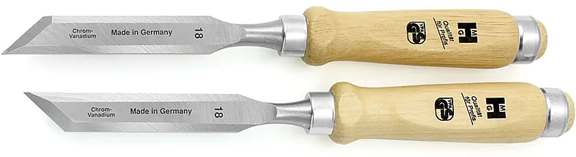 Pair of skew chisels right + left