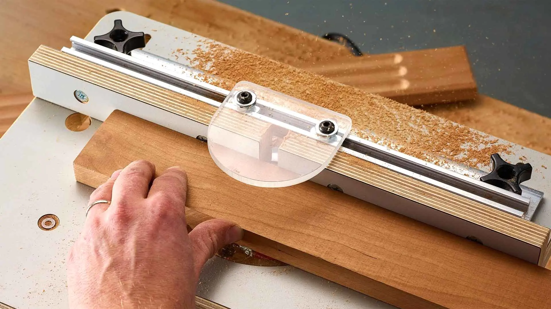 Fence for Table Top for Compact Routers VERITAS – Buy Base plates for ...