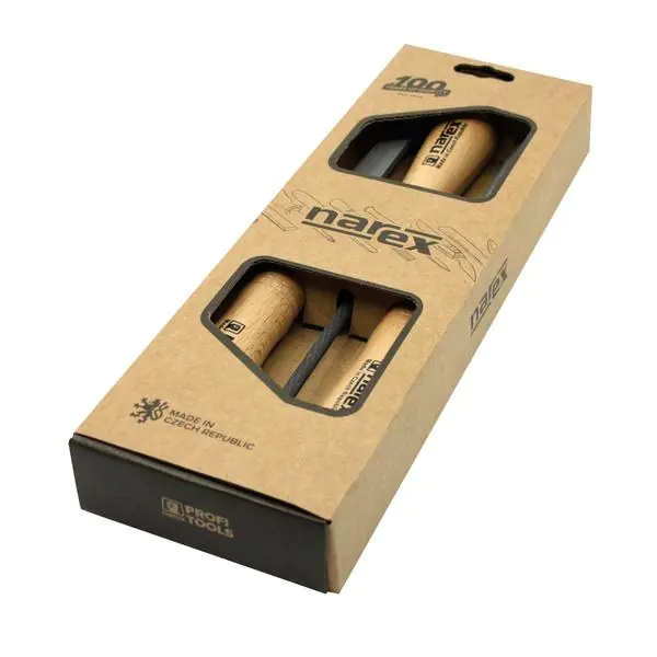 3-piece file set, 20x5x200 mm; D8x200 mm; 20x6.5x200 mm NAREX