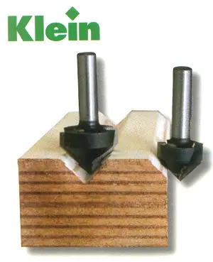 V-Groove and Signmaking Bit TCT D=9.5mm B=11mm L=45mm Angle=90° S=8mm Z=2 KLEIN V-Groove and Signmaking Bit TCT D=9.5mm B=11mm L=45mm Angle=90° S=8mm Z=2 KLEIN