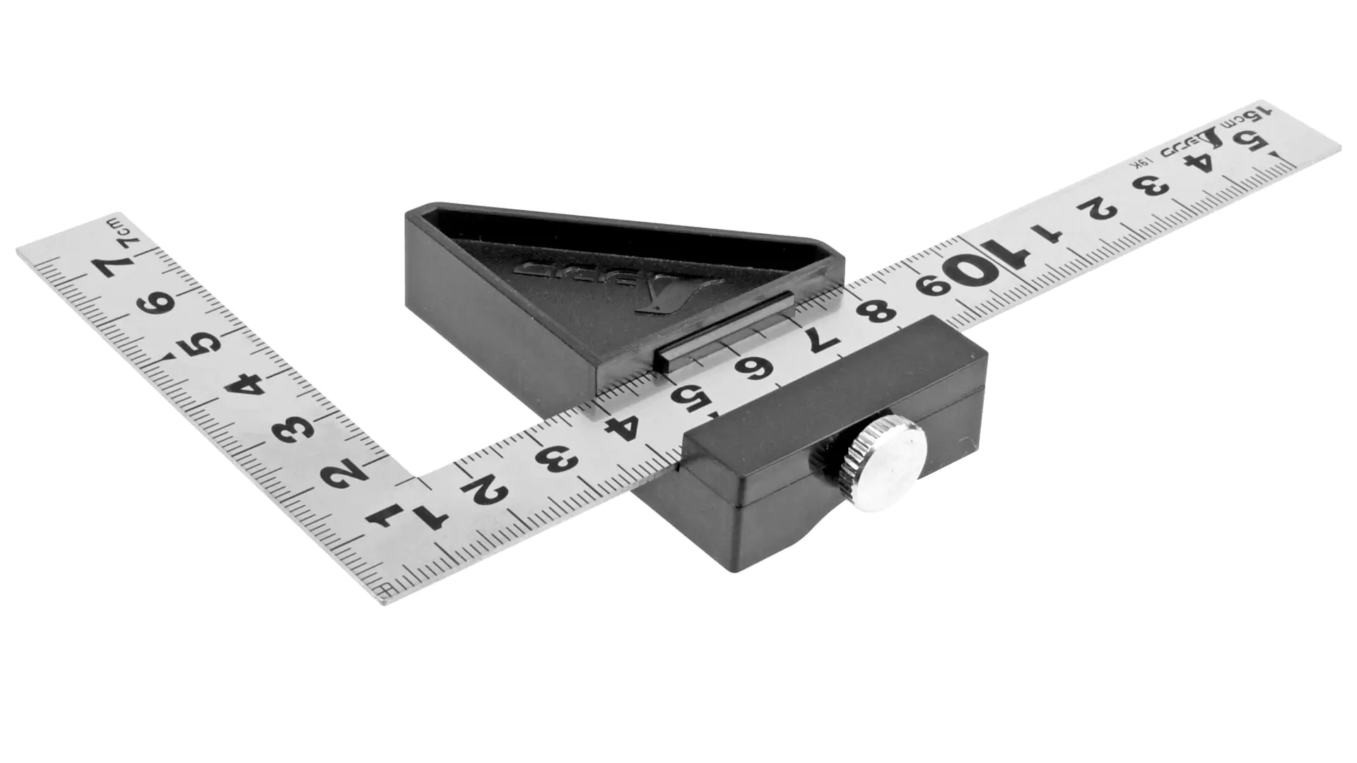 Japanese Mini Carpenter’s Square 15 cm cross section 15 x 1 mm with Plastic Stopper SHINWA