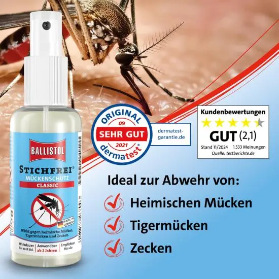 Stichfrei classic Spray Bottle 100 ml Ballistol Stichfrei classic Spray Bottle 100 ml Ballistol