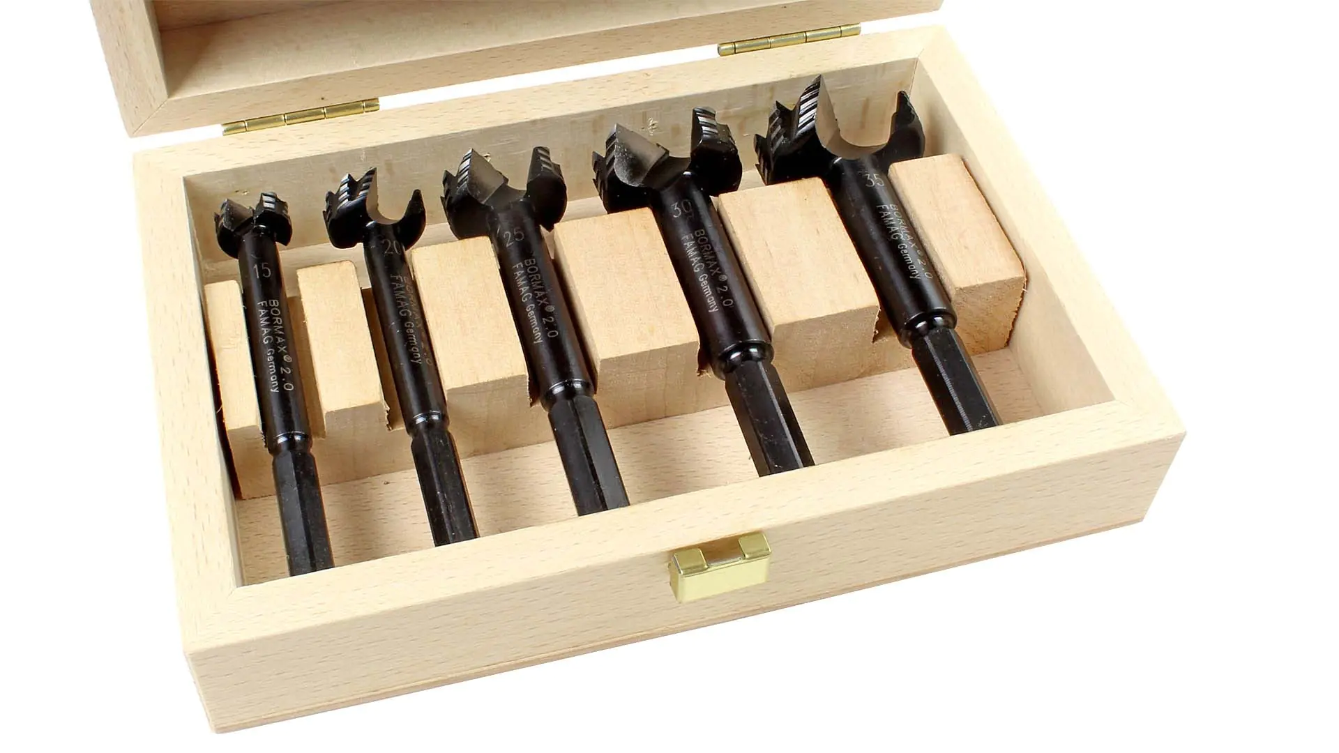 Bormax Set of 5 in Wooden Box 15-20-25-30-35mm FAMAG
