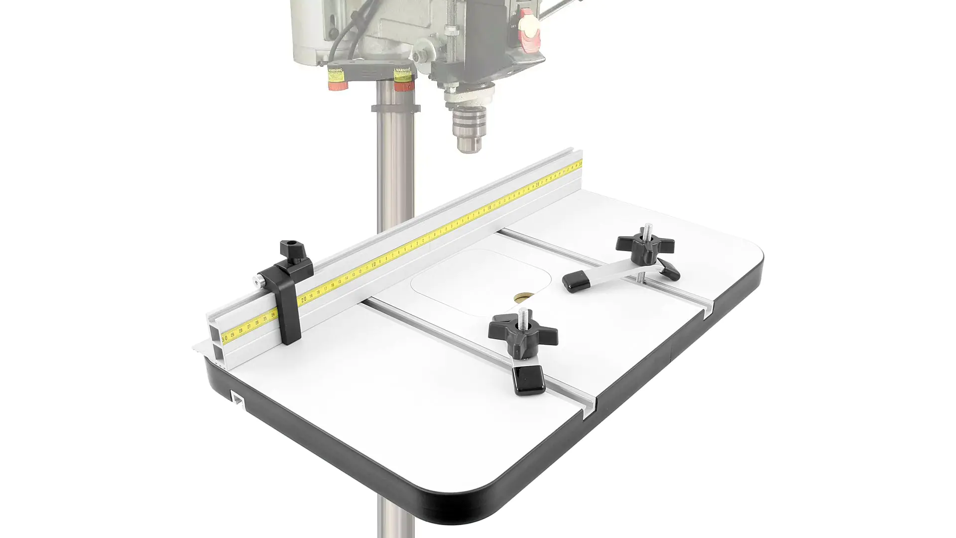 DELUXE Drill Press Table with Aluminium Fence (ca. 380 x 610 x 35 mm)