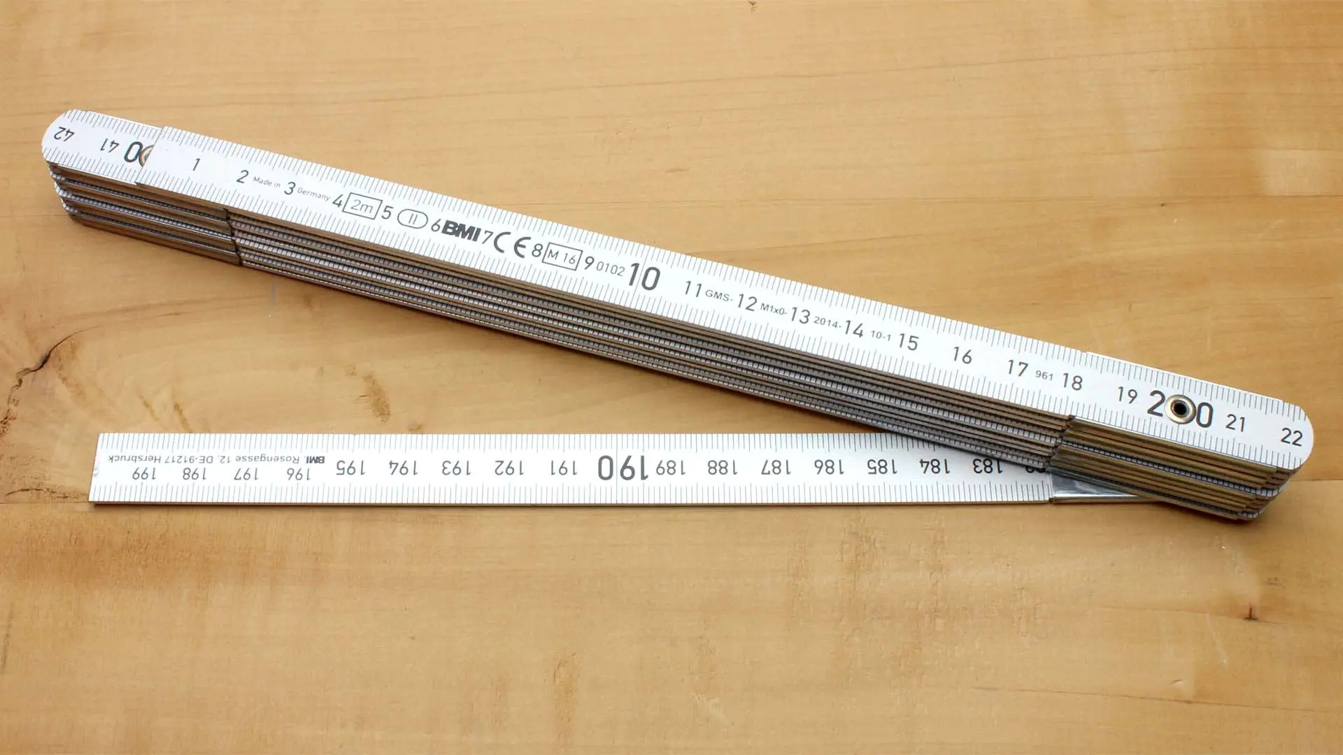 Aluminium Folding Rule 2m EC-Class 2 BMI