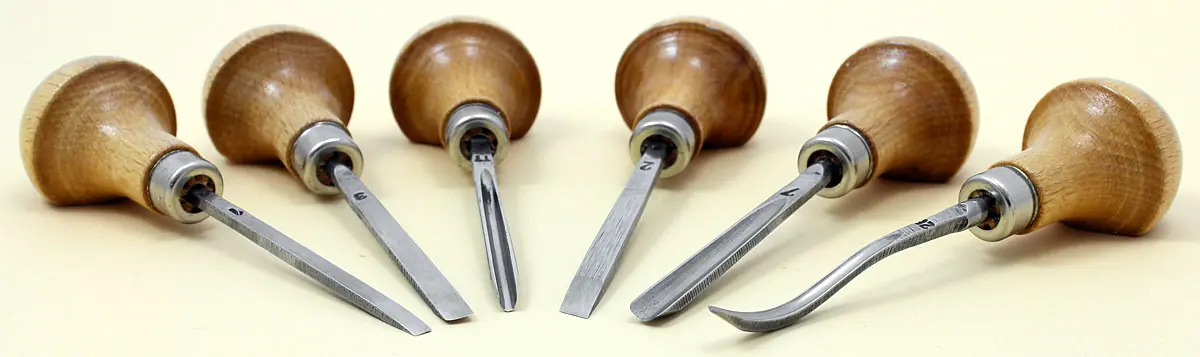 Set of 6 Micro Carving Tools in Carton STUBAI