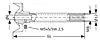 ZOBO Forstner Bit WD HW 40mm LT=100mm S3 ZOBO Forstner Bit WD HW 40mm LT=100mm S3