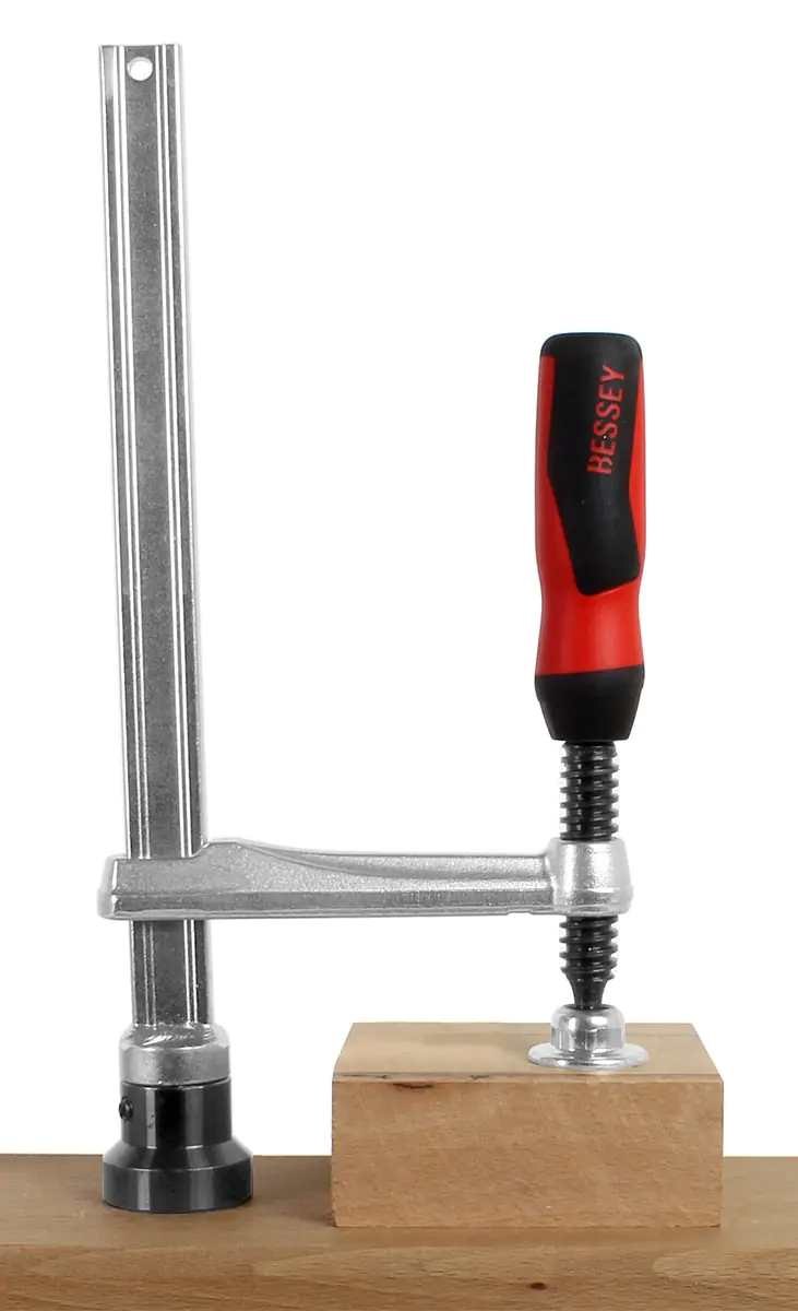 Table Clamp with fixed throat depth and  2-component plastic handle TW16-20-10-2K BESSEY Table Clamp with fixed throat depth and  2-component plastic handle TW16-20-10-2K BESSEY