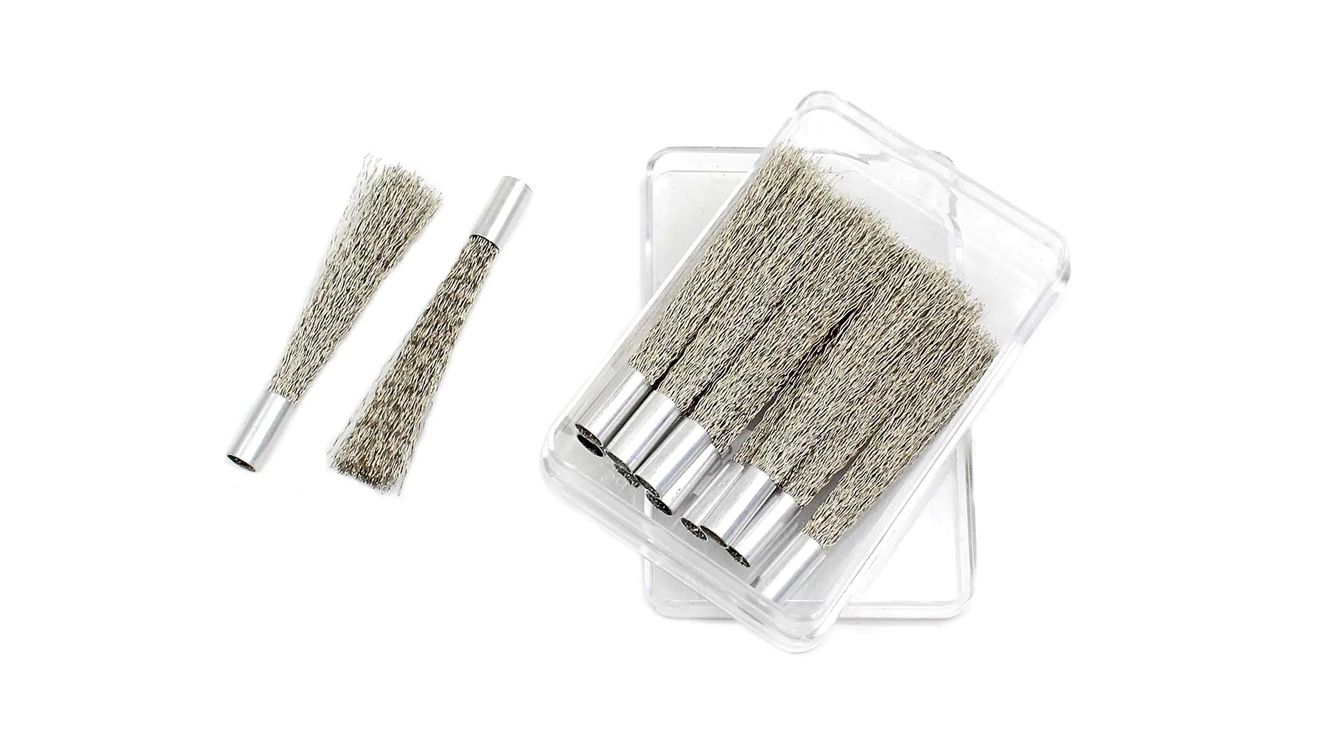 Replacement Cartridge for Steel Wire Brush 4 mm Set of 12 Pieces