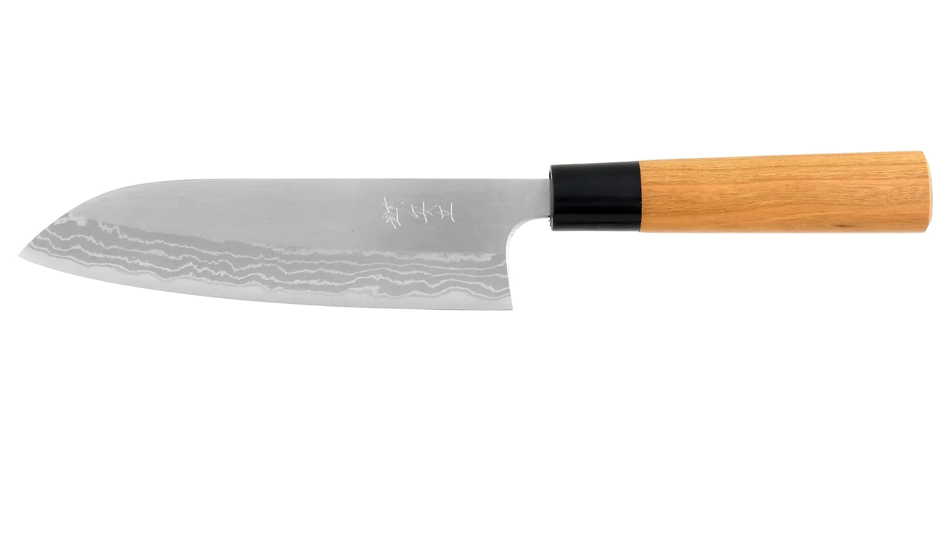 Santoku - All Purpose Knife White Steel/Damasc. Steel 165 mm KATSUSHIGE ANRYU