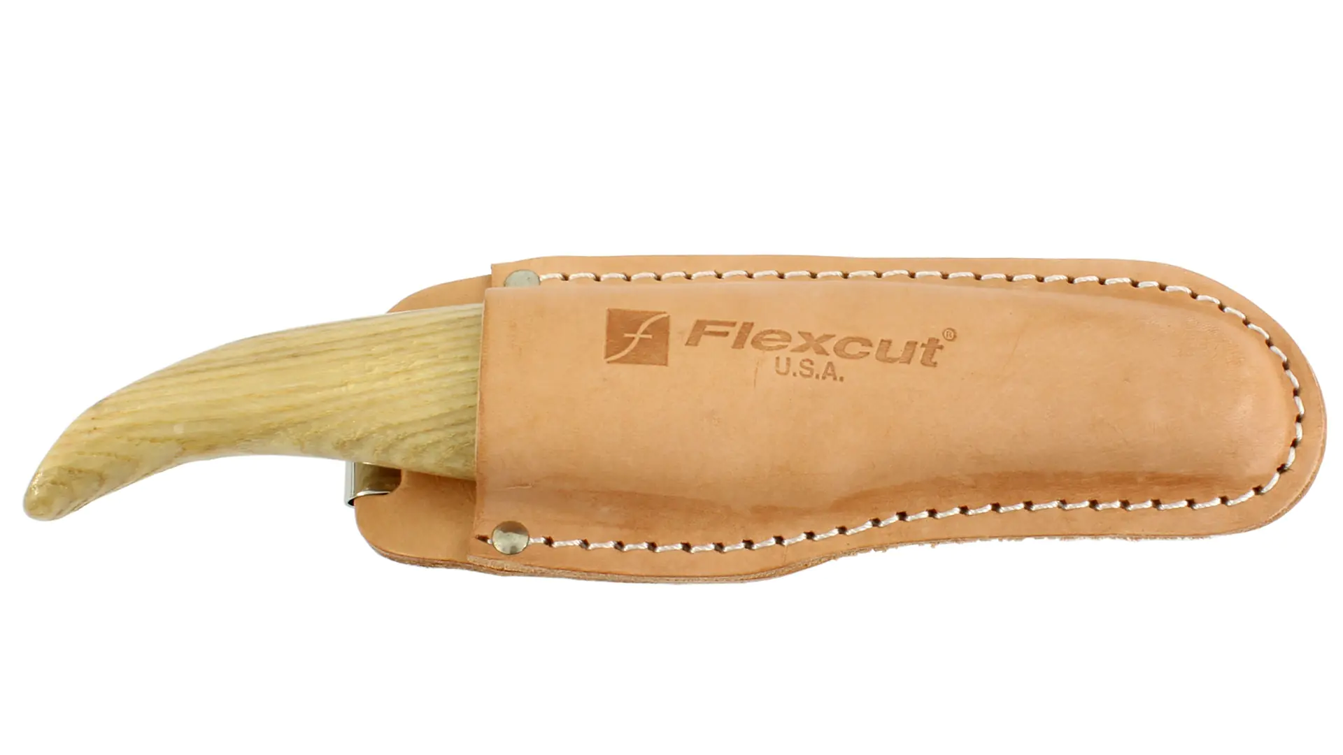 Leather Knife Sheath with Belt Clip FLEXCUT