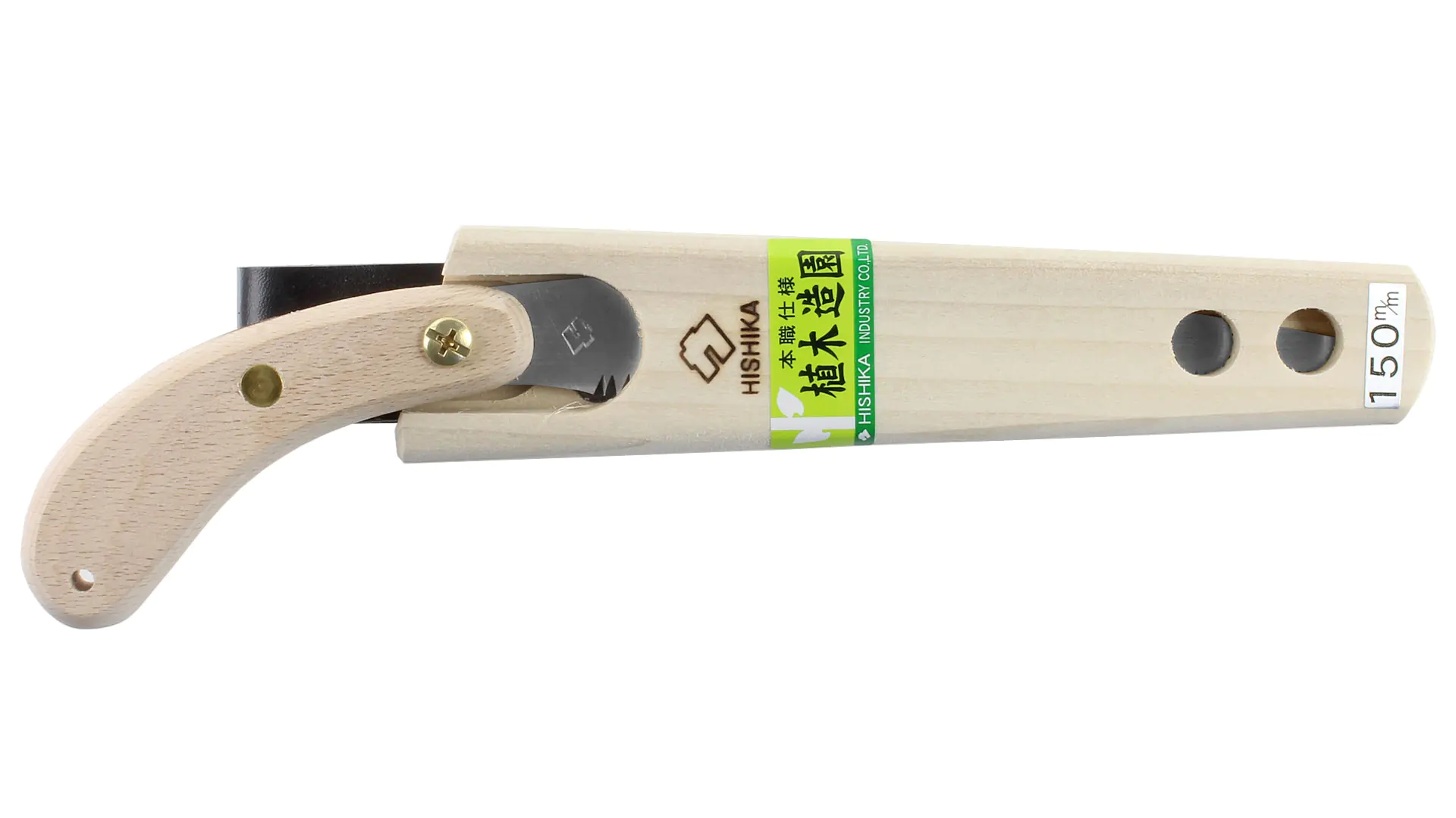 Small traditional Japanese pruning saw with wooden holster blade 150 mm HISHIKA Small traditional Japanese pruning saw with wooden holster blade 150 mm HISHIKA
