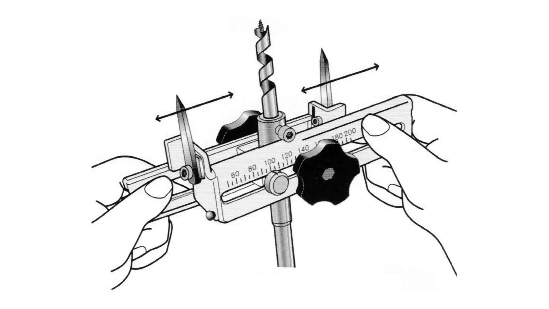 STAR-M Quick Adjustable Circle Cutter no. 5010T TCT STAR-M Quick Adjustable Circle Cutter no. 5010T TCT