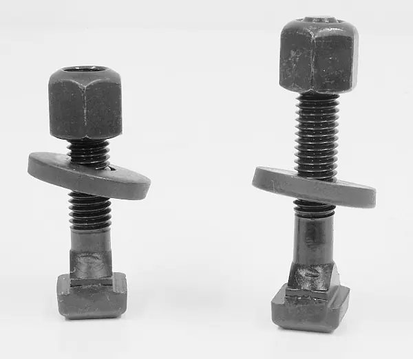 Screw for T-slot with hex nut and washer with thread M8 for slot width 8 mm