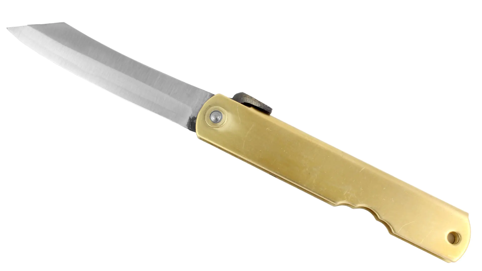Higonokami - Traditional Japanese Pocket Knife with Brass Handle Blade 75 mm  NAGAO Higonokami - Traditional Japanese Pocket Knife with Brass Handle Blade 75 mm  NAGAO