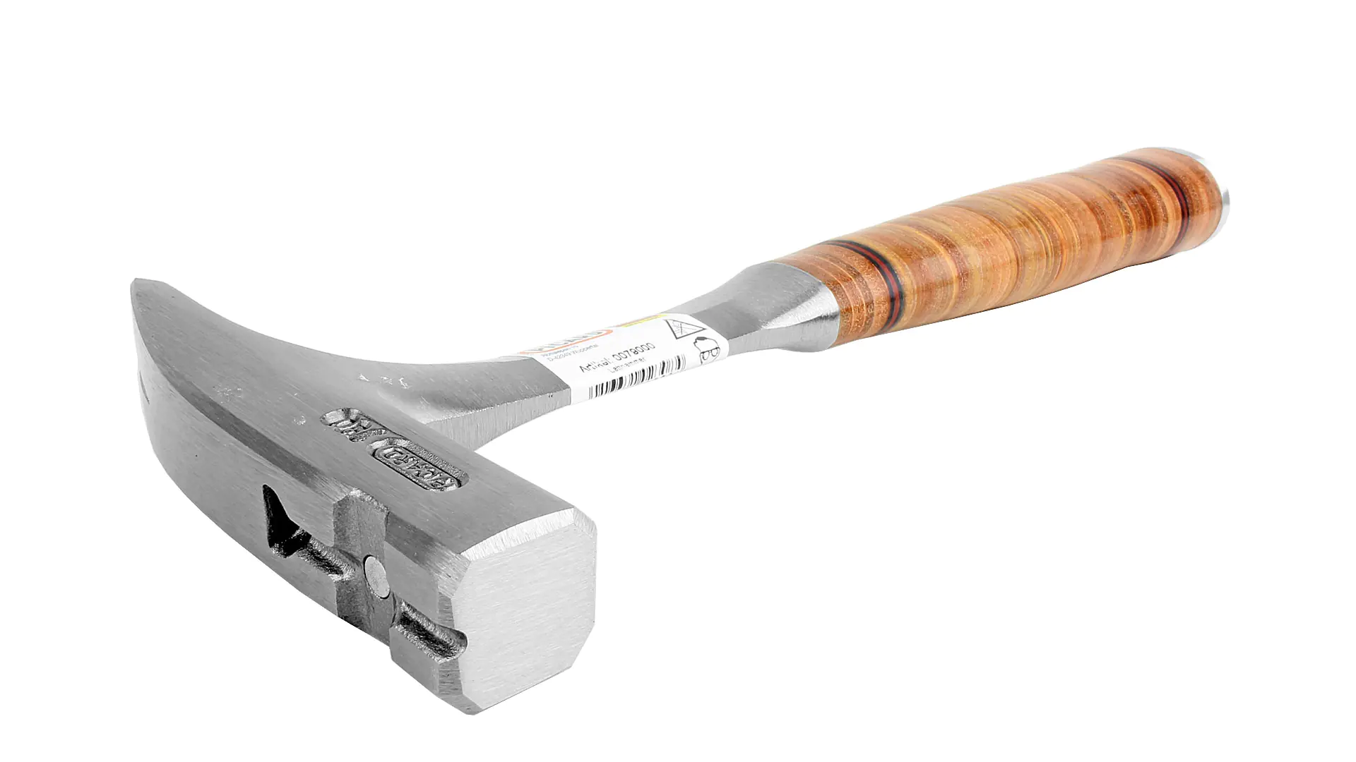 Carpenters' Roofing Hammer 600 g with magnetic Nailholder and Leather Grip plain Face PICARD