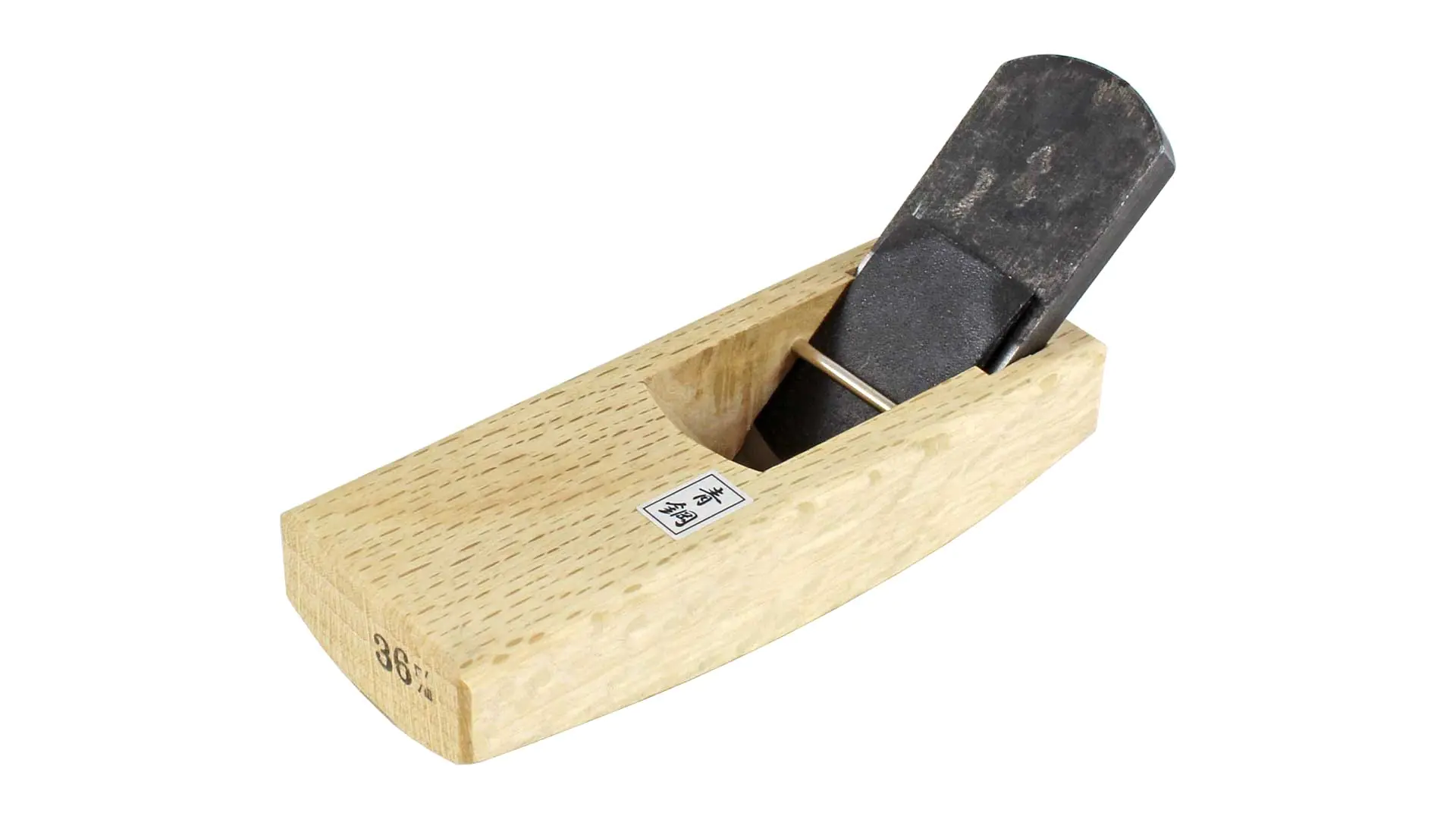 SHUNRAN Compass Plane with rounded Blade (Shihosori Kanna) Aogami No.1 Steel Blade Width 36 mm TSUNESABURO