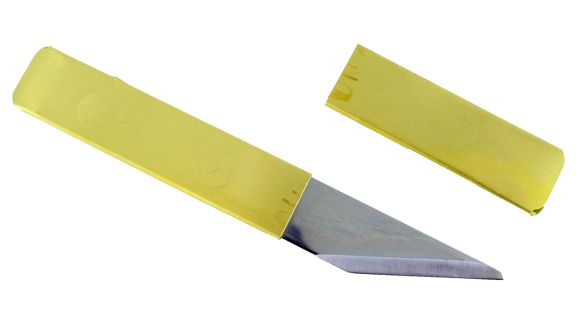 Japanese carving knife with brass handle Japanese carving knife with brass handle