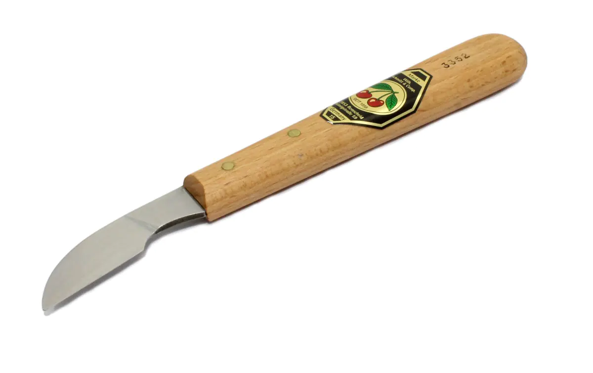 Carving Knife with long skewed Edge TWO CHERRIES