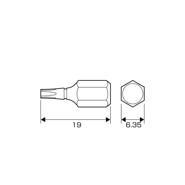 Torx 27 Bit Length 19 mm ANEX