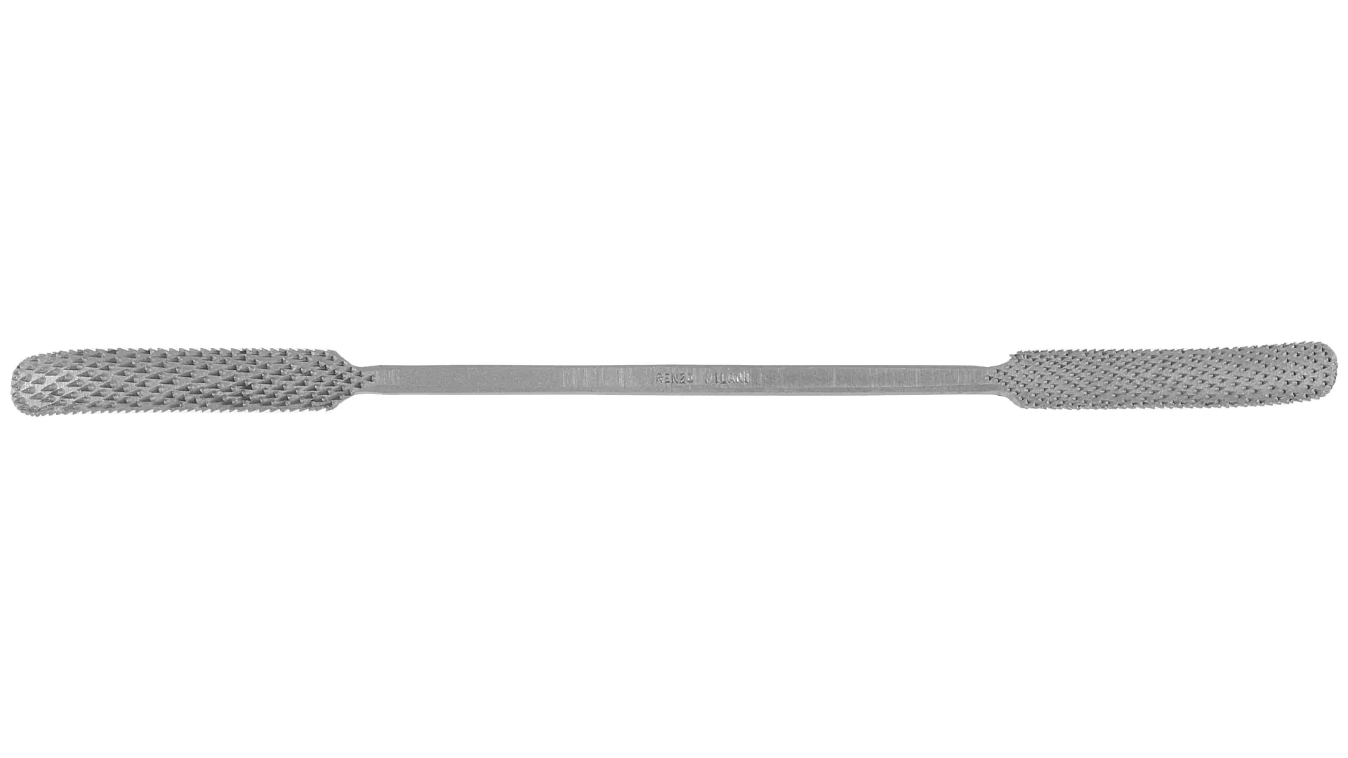 Riffler Rasp 25cm Cut 3 round on both Sides Hand cut