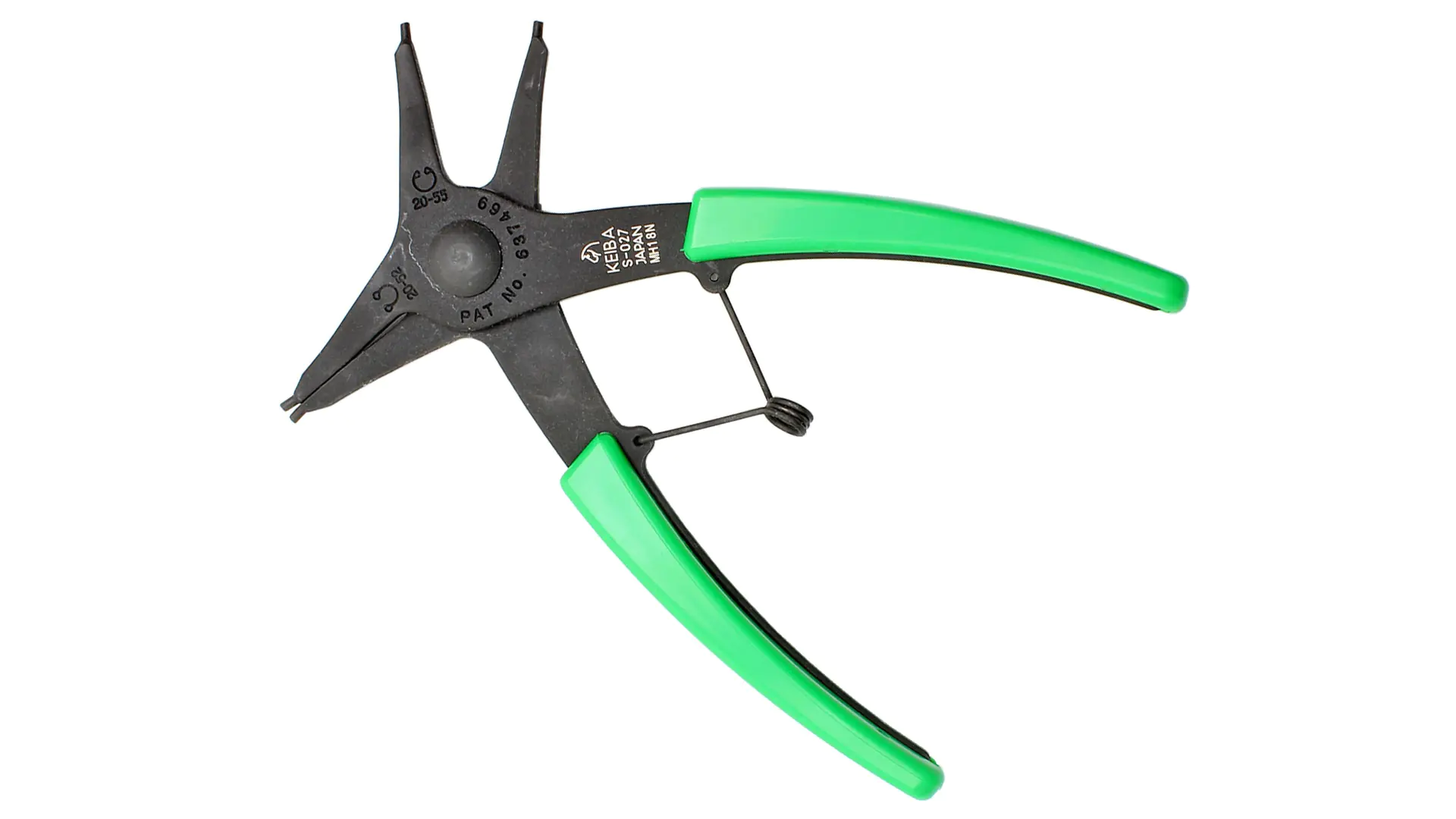 Circlip Pliers for snap rings 20 - 52 mm TL 140 mm KEIBA S-027