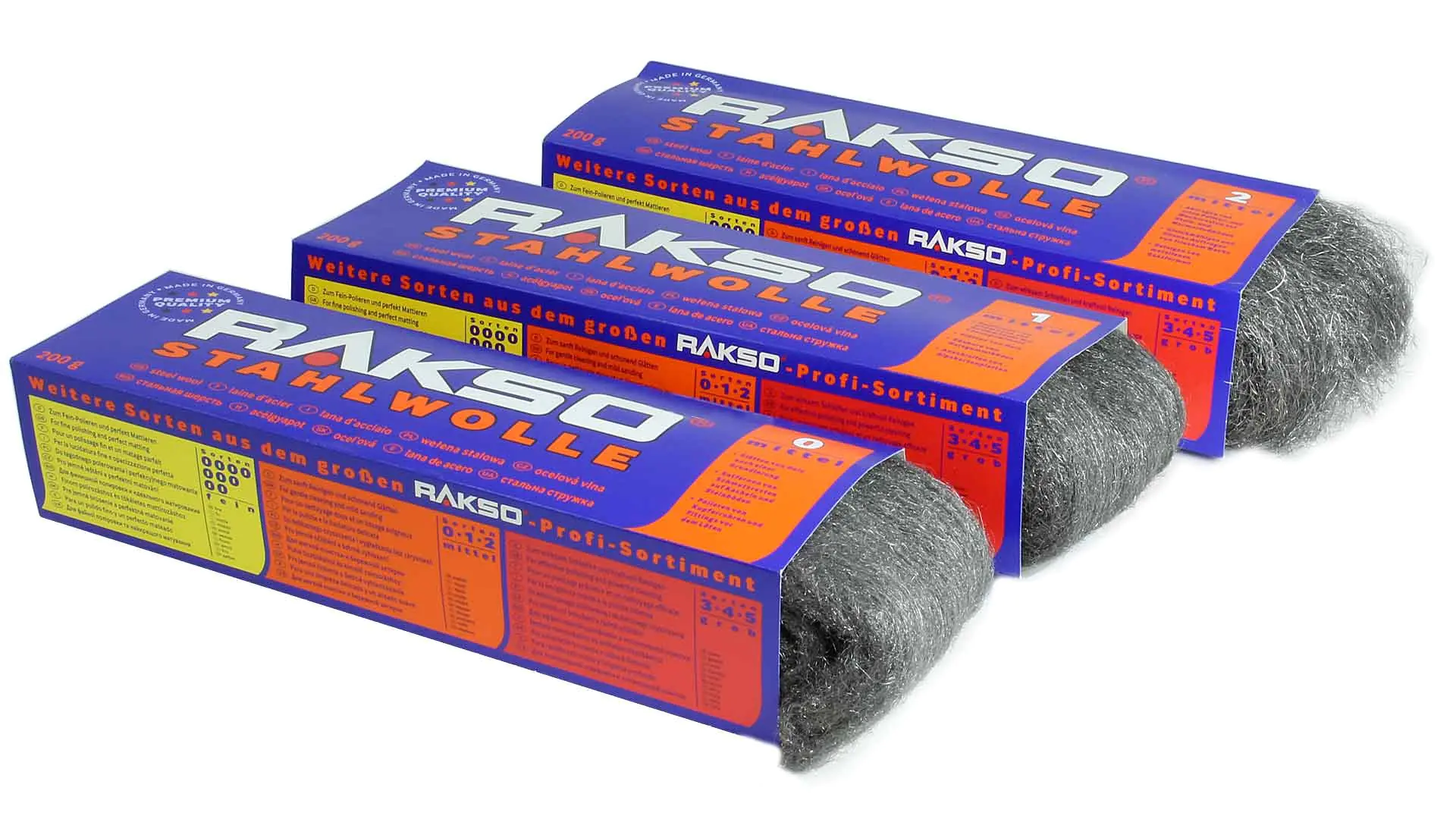 Steel Wool Medium 200g RAKSO