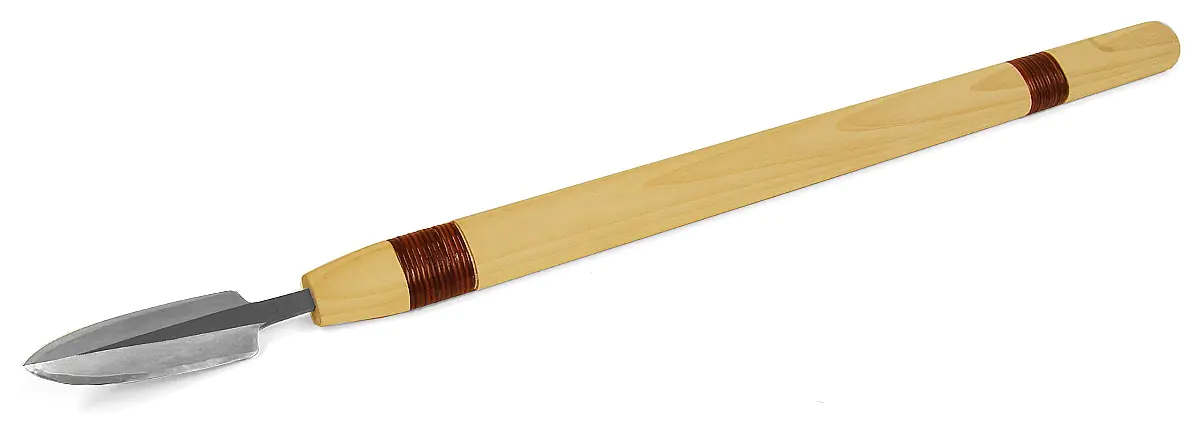 Yari-Ganna Blue Steel Blade slightly curved 90 x 32mm Total length 745 mm TASAI Yari-Ganna Blue Steel Blade slightly curved 90 x 32mm Total length 745 mm TASAI