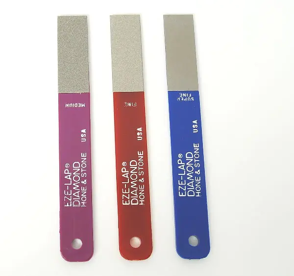 Set of 3 Diamond Sharpeners Super Fine/Fine/Medium Working Surface 51 x 19 mm EZE-LAP