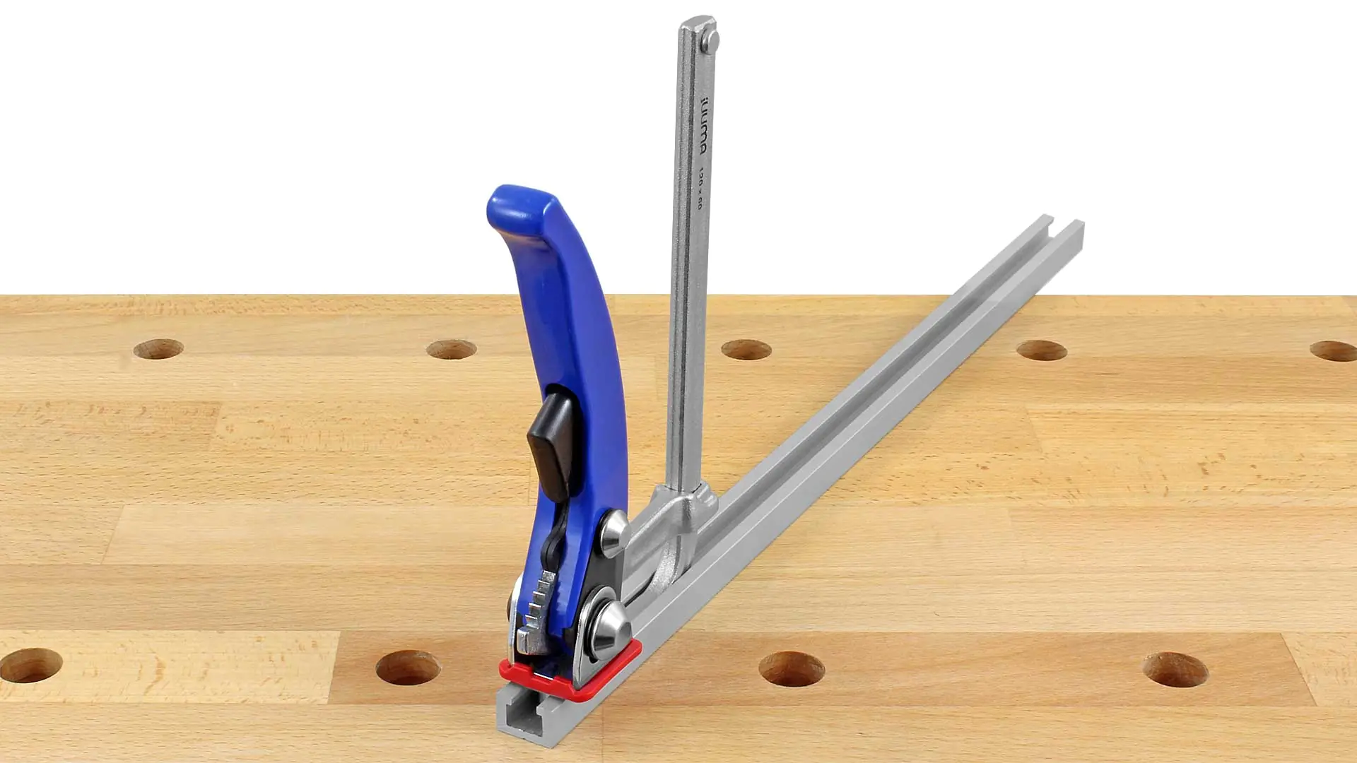 Clamp for T-Tracks 120/60 mm with Lever Handle P.P. Pad included JUUMA Clamp for T-Tracks 120/60 mm with Lever Handle P.P. Pad included JUUMA