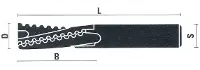 Roughing End Mill Negative Spiral (Left Hand Helix) Coarse (Down Cut)