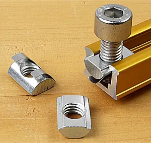 Slide Nut with thread M8 suitable for INCRA T-Tracks Slide Nut with thread M8 suitable for INCRA T-Tracks