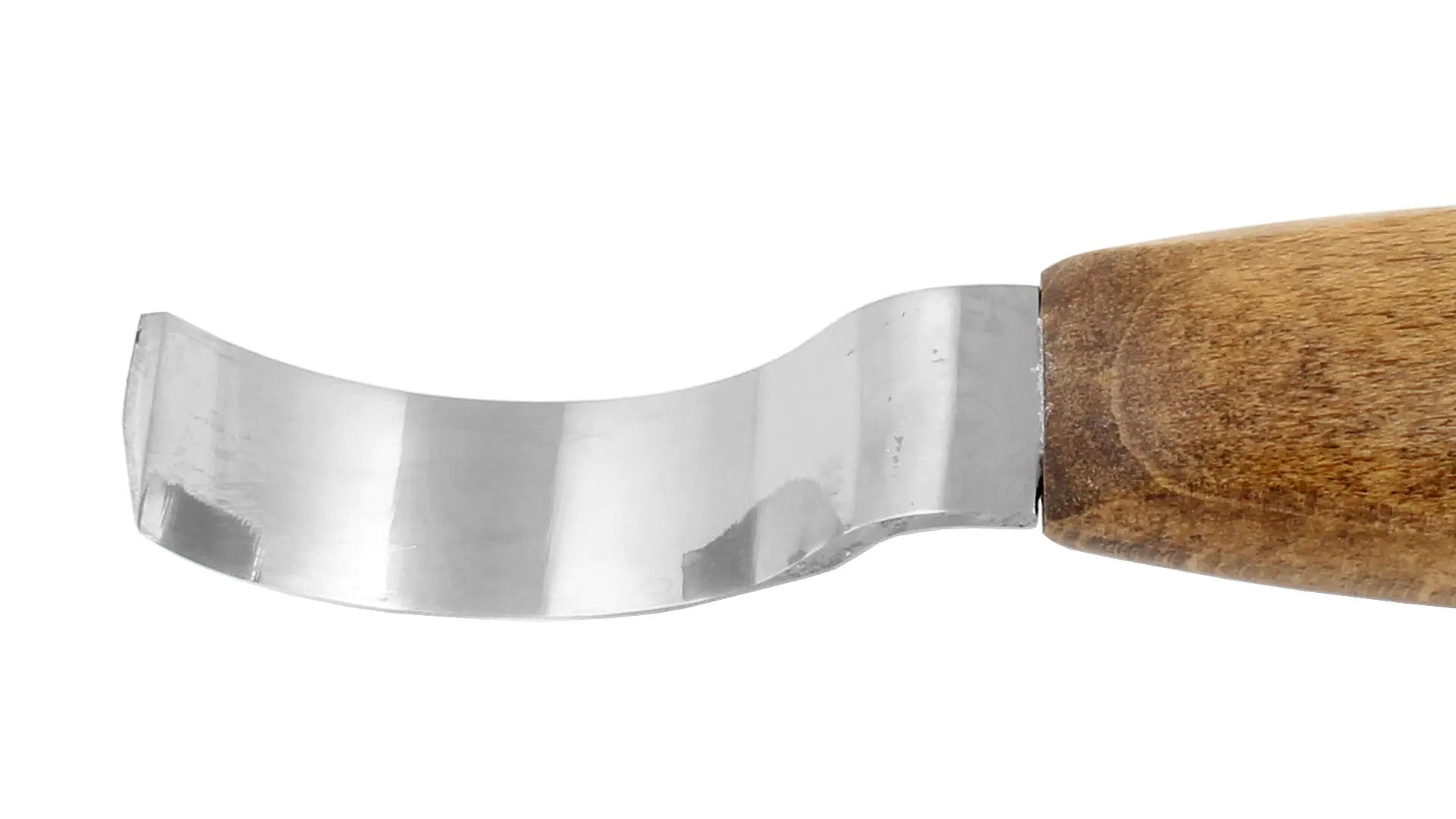 Carving knife slightly curved