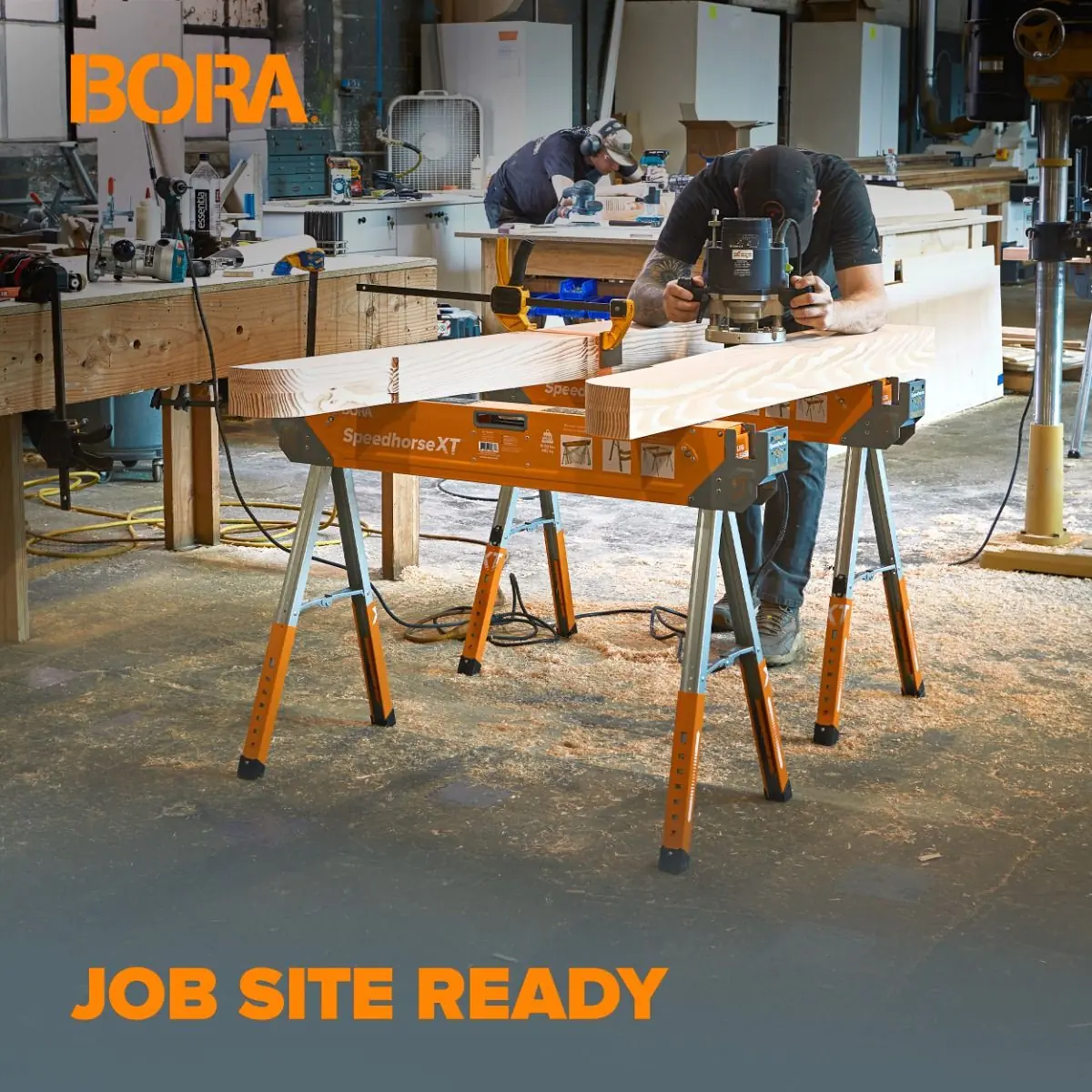 Set of 2 Adjustable work trestles ‘Speedhorse XT’ PM-4550 BORA Set of 2 Adjustable work trestles ‘Speedhorse XT’ PM-4550 BORA