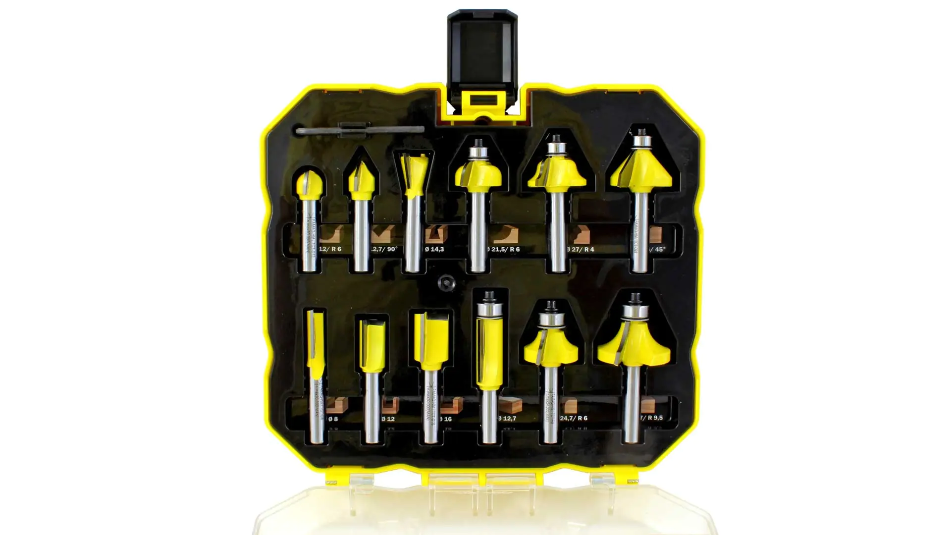 Set of 12 Router Bits in plastic Box_Profi FAMAG
