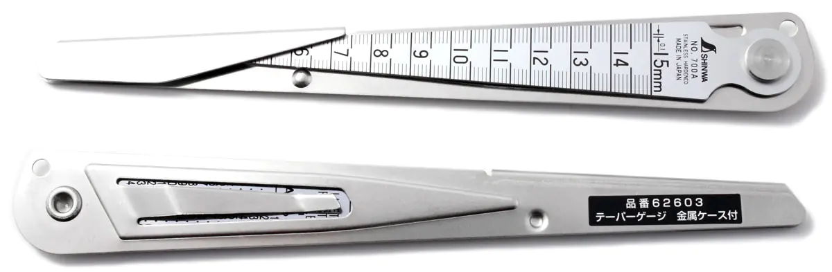 Taper Gauge with Metal Case  1 - 15 mm SHINWA