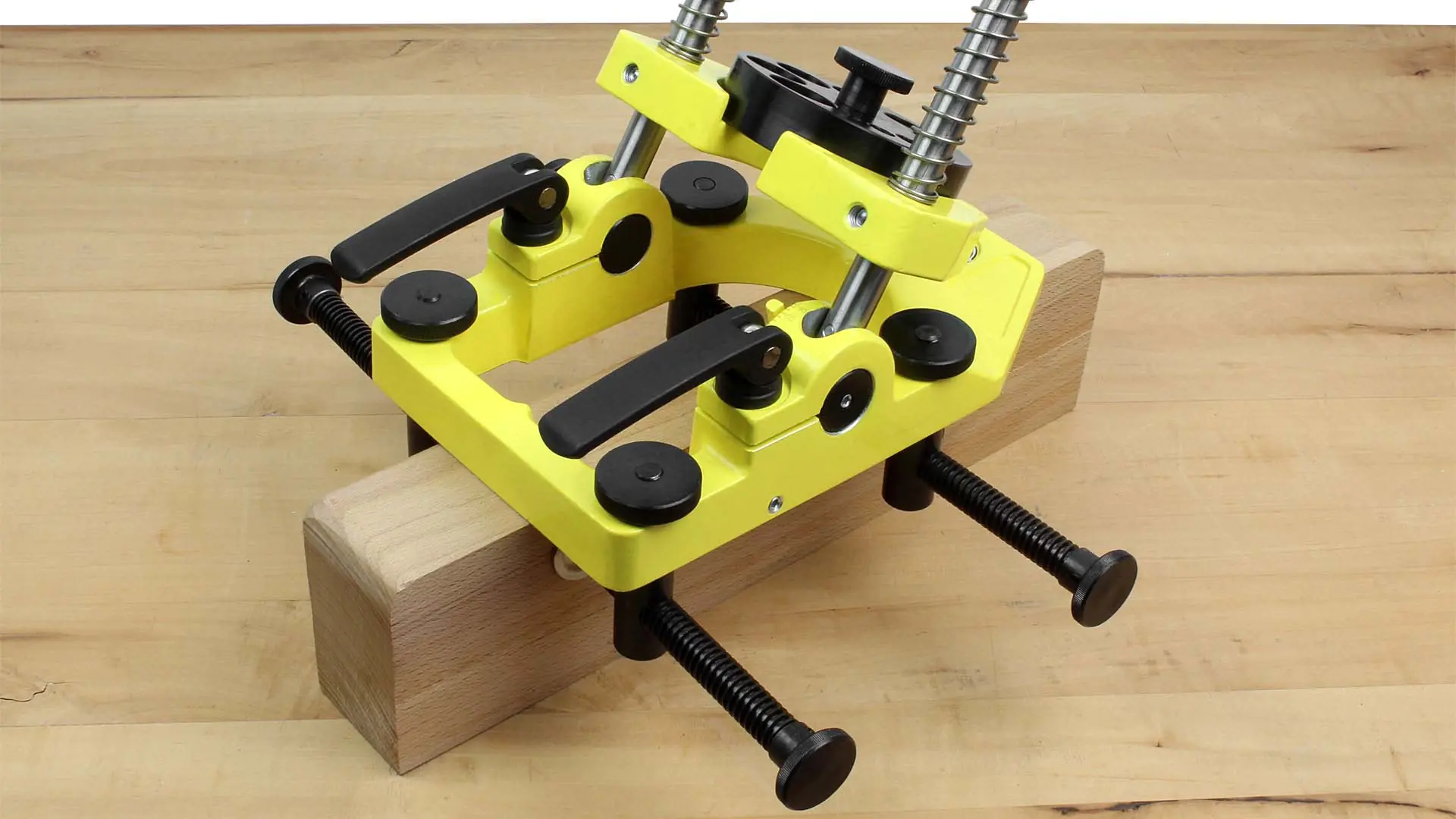 Pivoting Drilling Jig max. hole depth 160 mm with return spring, clamping elements, drill bushing plate FAMAG Pivoting Drilling Jig max. hole depth 160 mm with return spring, clamping elements, drill bushing plate FAMAG