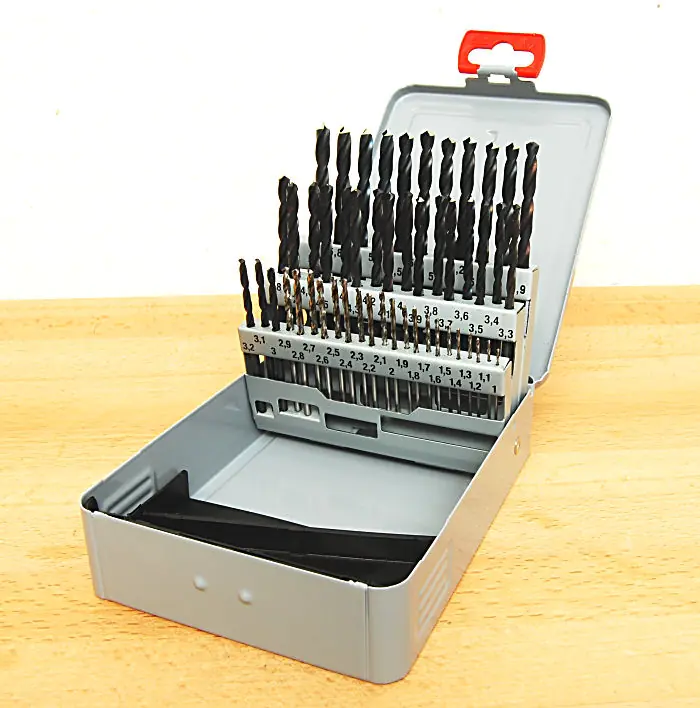 Twist Drill Set 1.0 - 6.0 mm escalating 0.1 mm LOEHER 180/20 in Plastic Box