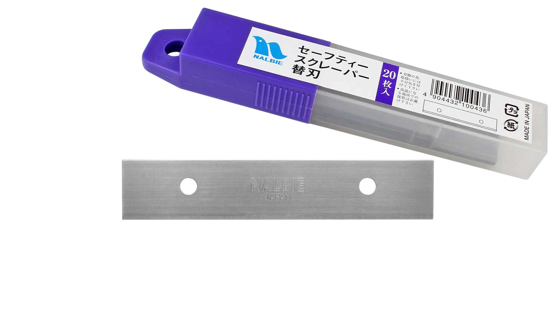 Set of 20 Replacement Blades 89 mm for NALBIE Safety Scraper