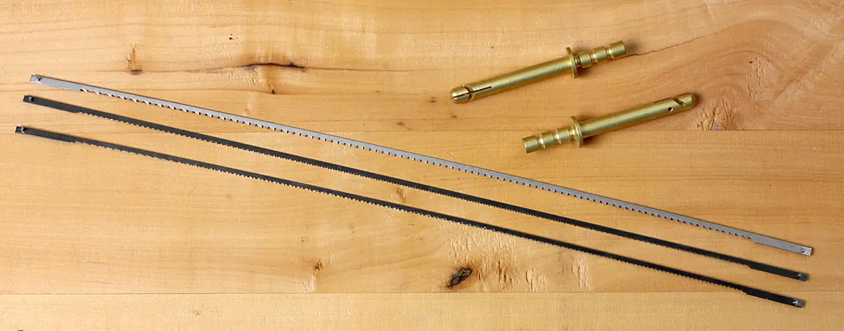 Bow Saw Kit consisting of 3 Blades and 2 Pins GRAMERCY TOOLS