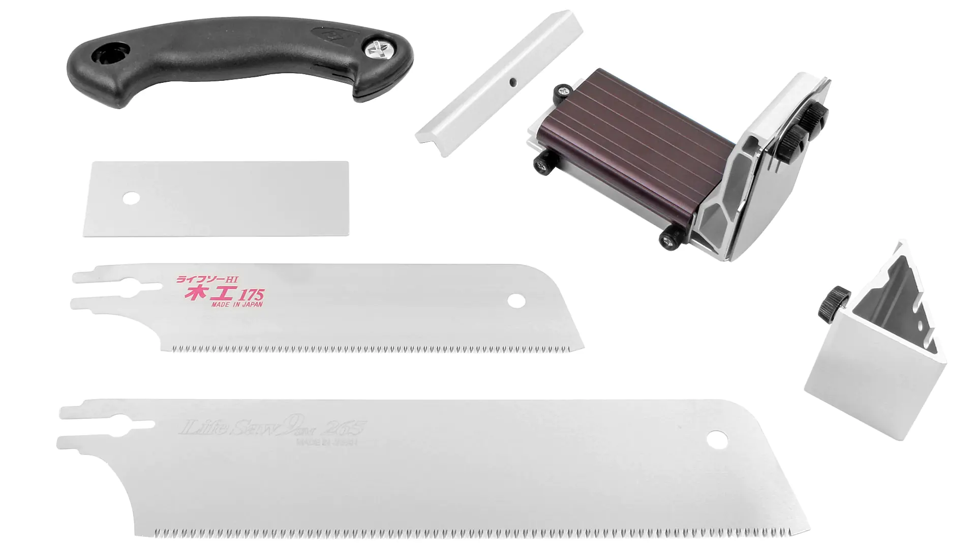 Precision Saw Guide 90° und 45° with 2 Saw Blades 265 and 180 mm Z-Saw Precision Saw Guide 90° und 45° with 2 Saw Blades 265 and 180 mm Z-Saw