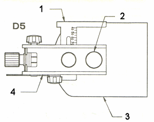 Attachment of the planer blade