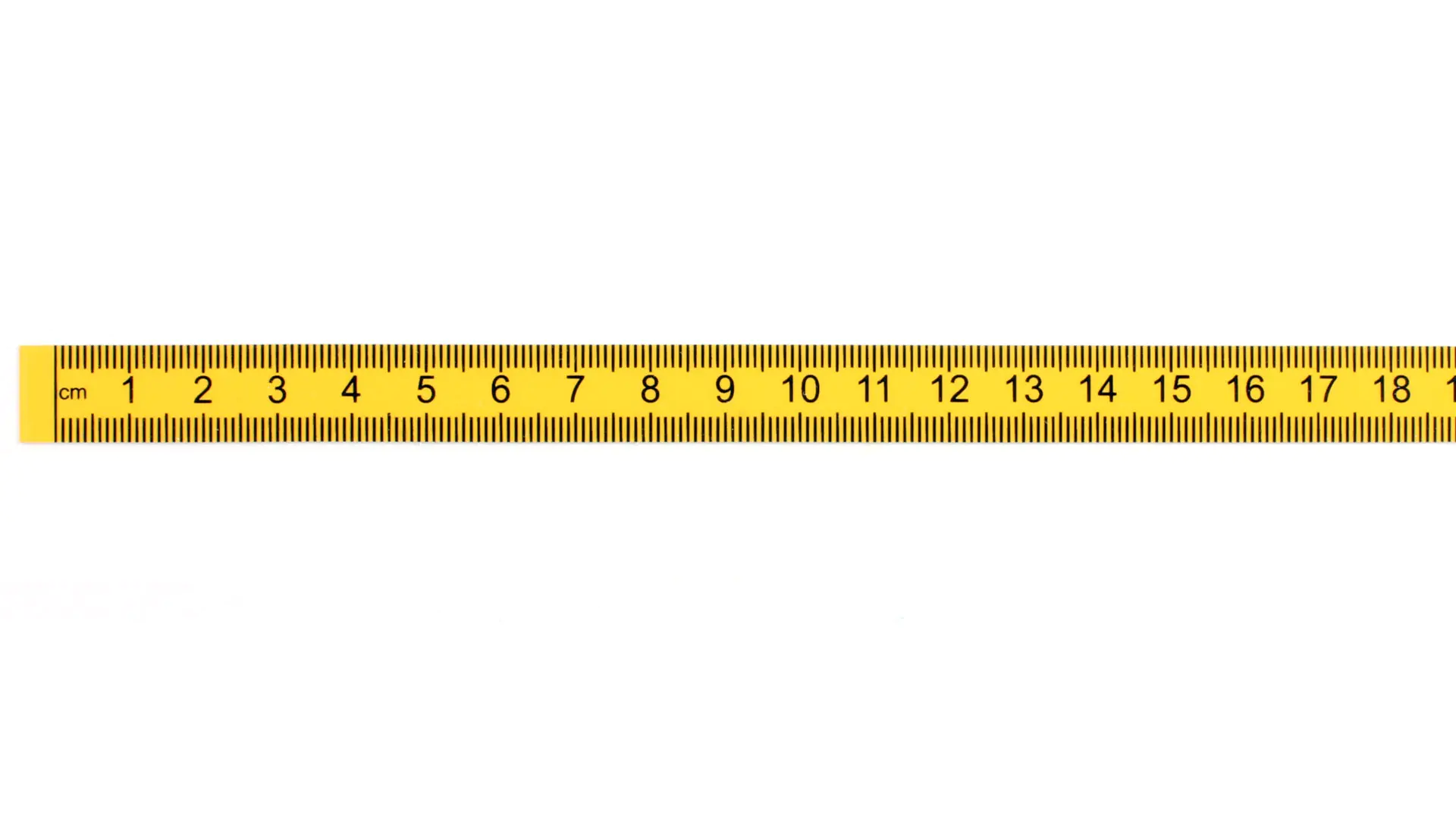 Self-adhesive plastic measuring tape