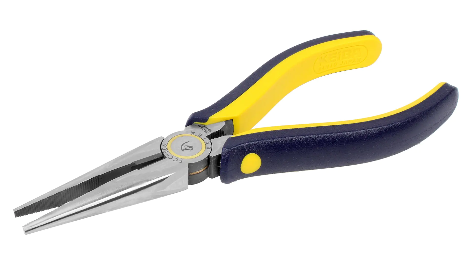 Snipe-Nose Pliers with Two-Component Handle Total Length 164 mm High Grade Series KEIBA