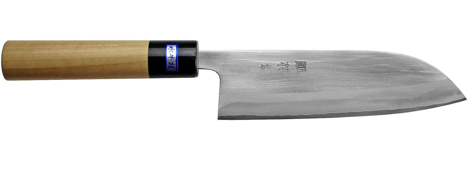 KAZAHANA Santoku Hocho 165 mm - Jap. Knife Powder Metallurgy Steel Magnoliawood Handle GIHEI
